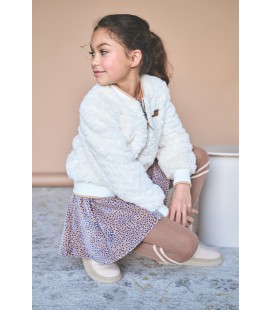 Nacey Flared Velvet AOP skirt