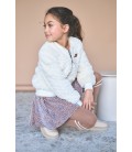 Nacey Flared Velvet AOP skirt
