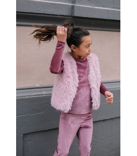 Femke Flo girls velvet glitter flared pants