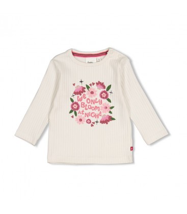 Feetje Longsleeve rib - Moon Flowers