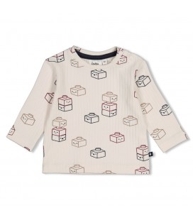 Feetje Longsleeve rib AOP - Built for Fun