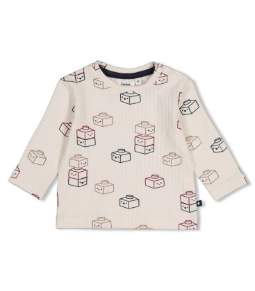 Feetje Longsleeve rib AOP - Built for Fun