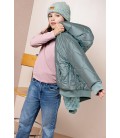 Nono Bomby Reversible Girls Hooded Winter Bomberjacket