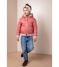 Nono Bomby Reversible Girls Hooded Winter Bomberjacket