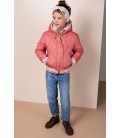 Nono Bomby Reversible Girls Hooded Winter Bomberjacket